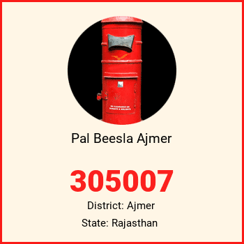Pal Beesla Ajmer pin code, district Ajmer in Rajasthan