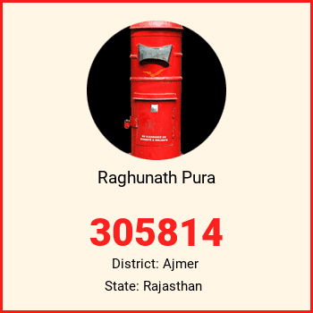 Raghunath Pura pin code, district Ajmer in Rajasthan