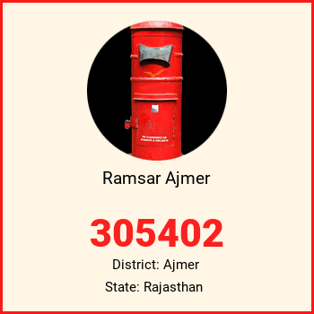 Ramsar Ajmer pin code, district Ajmer in Rajasthan