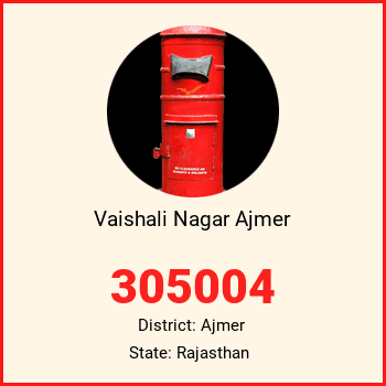Vaishali Nagar Ajmer pin code, district Ajmer in Rajasthan