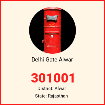 Delhi Gate Alwar pin code, district Alwar in Rajasthan