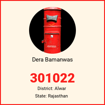 Dera Bamanwas pin code, district Alwar in Rajasthan