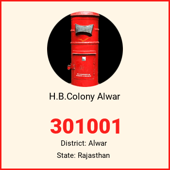 H.B.Colony Alwar pin code, district Alwar in Rajasthan
