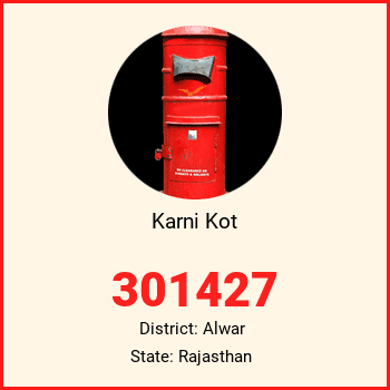Karni Kot pin code, district Alwar in Rajasthan