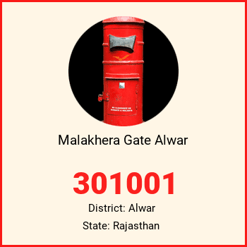 Malakhera Gate Alwar pin code, district Alwar in Rajasthan