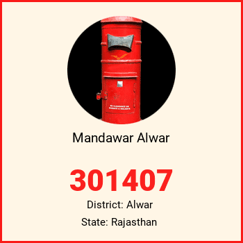 Mandawar Alwar pin code, district Alwar in Rajasthan