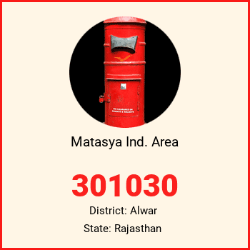Matasya Ind. Area pin code, district Alwar in Rajasthan