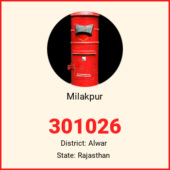 Milakpur pin code, district Alwar in Rajasthan