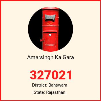 Amarsingh Ka Gara pin code, district Banswara in Rajasthan