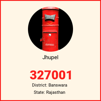 Jhupel pin code, district Banswara in Rajasthan