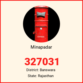Minapadar pin code, district Banswara in Rajasthan