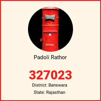 Padoli Rathor pin code, district Banswara in Rajasthan