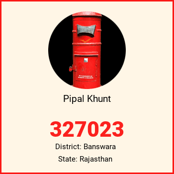 Pipal Khunt pin code, district Banswara in Rajasthan