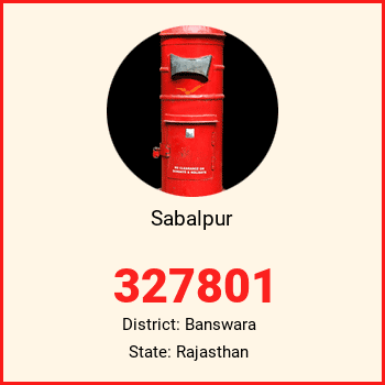 Sabalpur pin code, district Banswara in Rajasthan