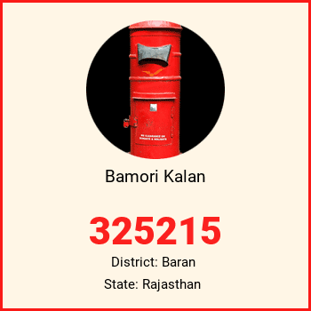 Bamori Kalan pin code, district Baran in Rajasthan