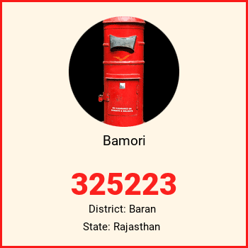 Bamori pin code, district Baran in Rajasthan