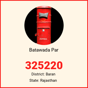 Batawada Par pin code, district Baran in Rajasthan
