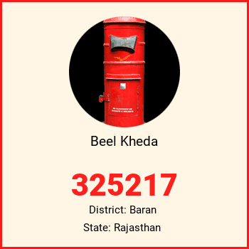 Beel Kheda pin code, district Baran in Rajasthan
