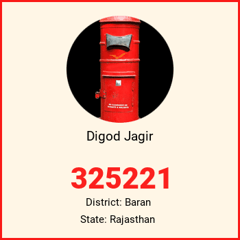 Digod Jagir pin code, district Baran in Rajasthan