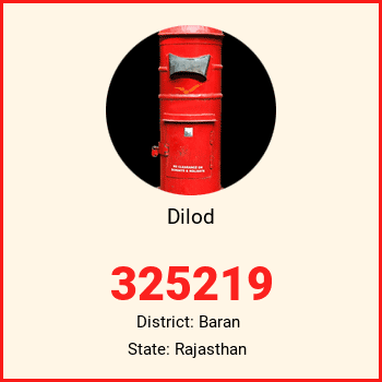 Dilod pin code, district Baran in Rajasthan