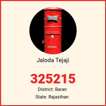 Jaloda Tejaji pin code, district Baran in Rajasthan