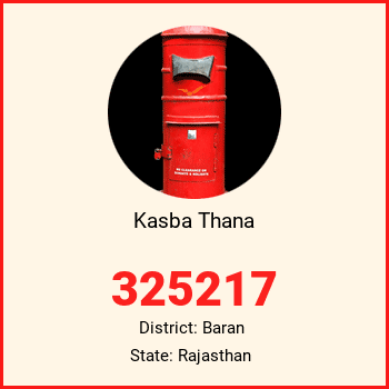 Kasba Thana pin code, district Baran in Rajasthan