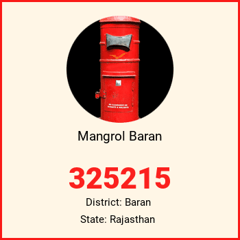 Mangrol Baran pin code, district Baran in Rajasthan