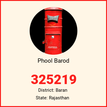 Phool Barod pin code, district Baran in Rajasthan