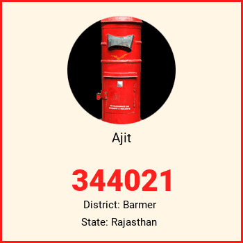 Ajit pin code, district Barmer in Rajasthan
