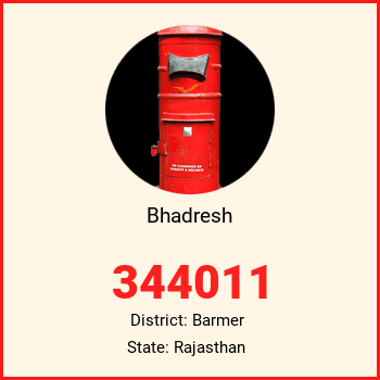 Bhadresh pin code, district Barmer in Rajasthan