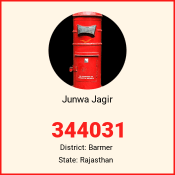 Junwa Jagir pin code, district Barmer in Rajasthan
