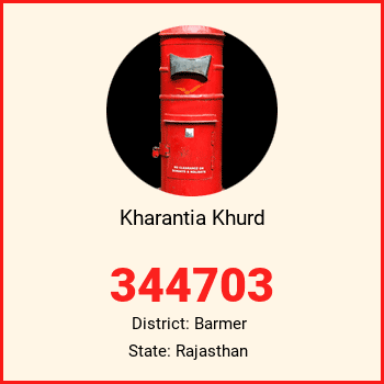 Kharantia Khurd pin code, district Barmer in Rajasthan