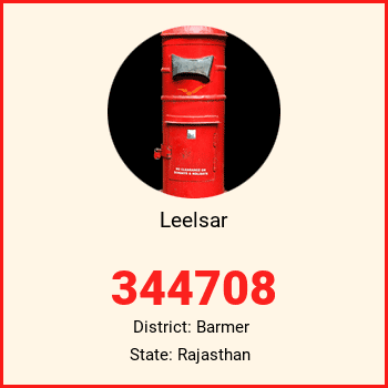 Leelsar pin code, district Barmer in Rajasthan