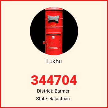 Lukhu pin code, district Barmer in Rajasthan