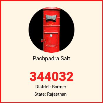 Pachpadra Salt pin code, district Barmer in Rajasthan