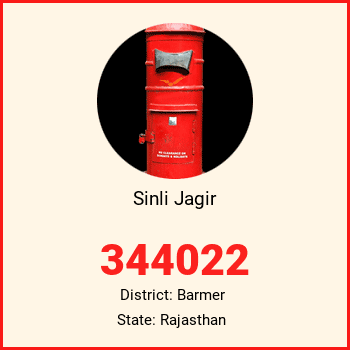 Sinli Jagir pin code, district Barmer in Rajasthan