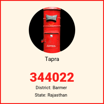 Tapra pin code, district Barmer in Rajasthan