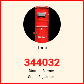 Thob pin code, district Barmer in Rajasthan