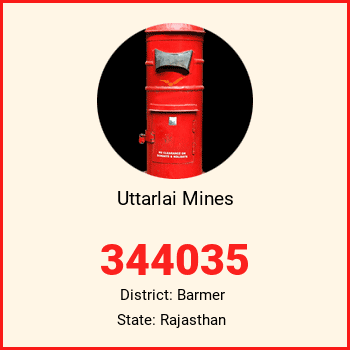 Uttarlai Mines pin code, district Barmer in Rajasthan