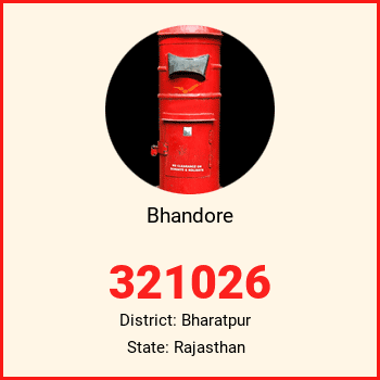 Bhandore pin code, district Bharatpur in Rajasthan