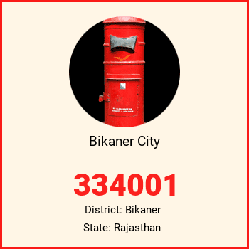 Bikaner City pin code, district Bikaner in Rajasthan