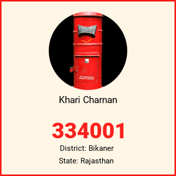 Khari Charnan pin code, district Bikaner in Rajasthan