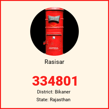 Rasisar pin code, district Bikaner in Rajasthan