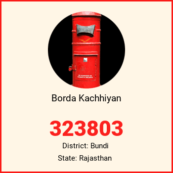 Borda Kachhiyan pin code, district Bundi in Rajasthan
