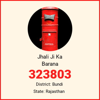 Jhali Ji Ka Barana pin code, district Bundi in Rajasthan