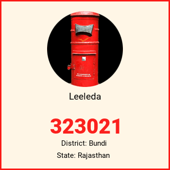 Leeleda pin code, district Bundi in Rajasthan