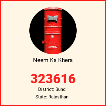Neem Ka Khera pin code, district Bundi in Rajasthan