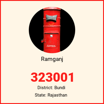 Ramganj pin code, district Bundi in Rajasthan