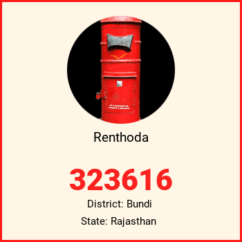 Renthoda pin code, district Bundi in Rajasthan