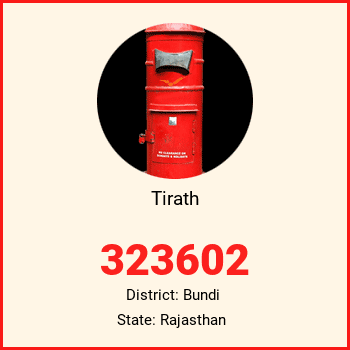 Tirath pin code, district Bundi in Rajasthan